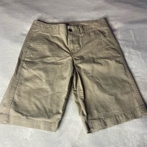 Tan flat front shorts (Size 32)